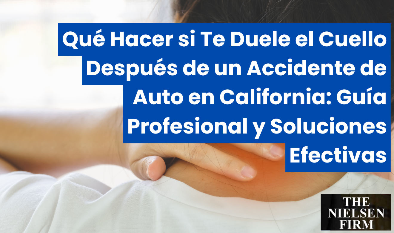 me duele el cuello después de un accidente de auto