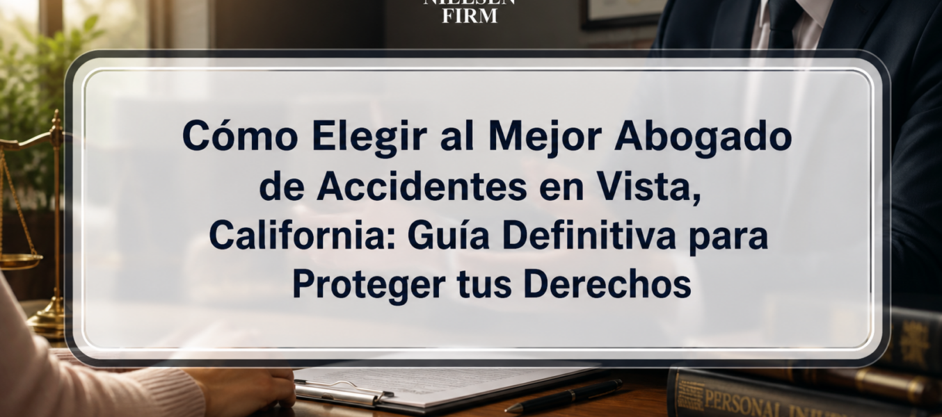 Cómo Elegir al Mejor Abogado de Accidentes en Vista, California: Guía Definitiva para Proteger tus Derechos